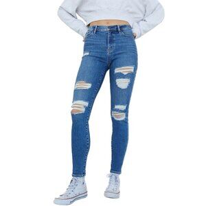💙 PACSUN Medium Blue Super High Waisted Jeggings size 26